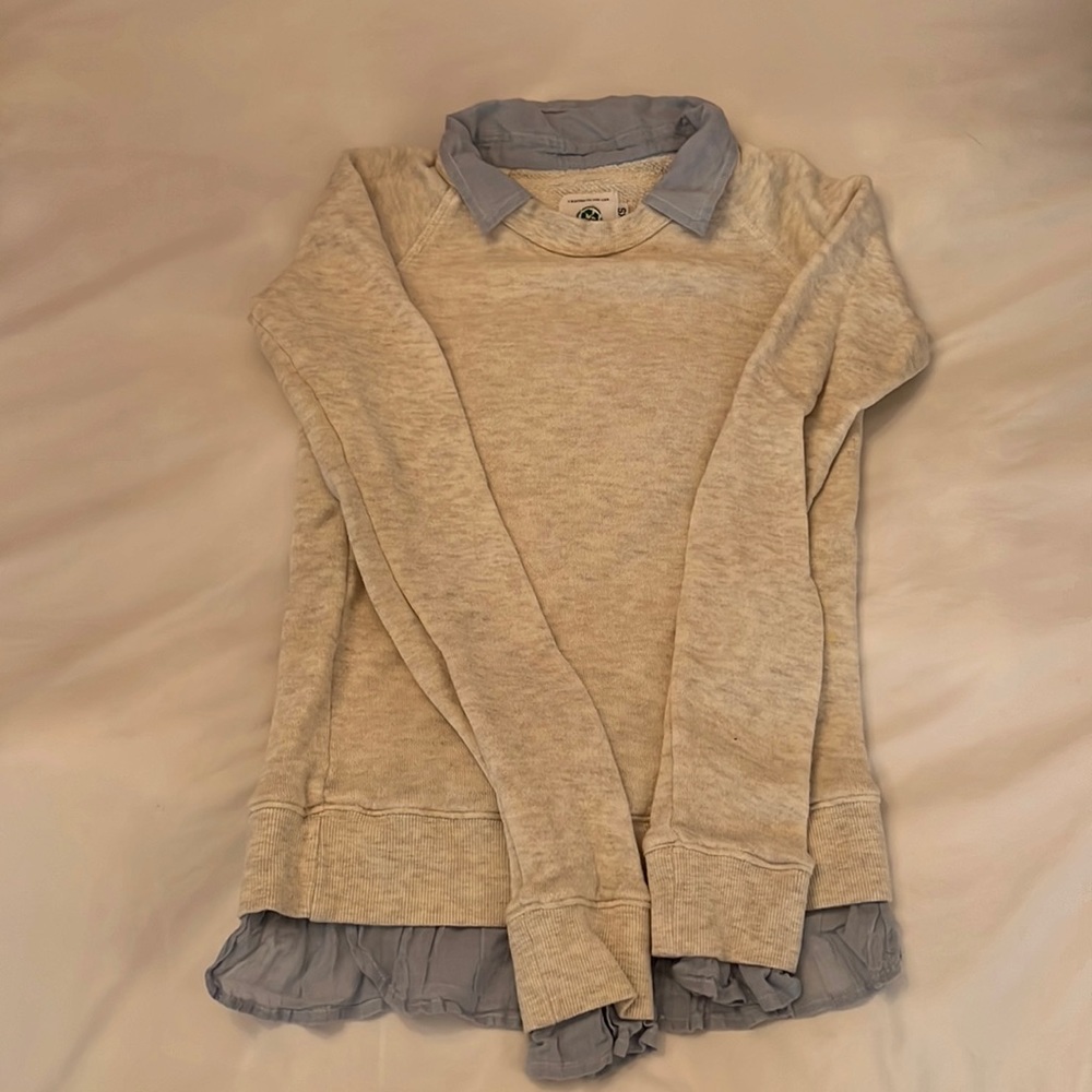 American Colors by Alex Lahr Sweatshirt with Built In Collar & Sleeves